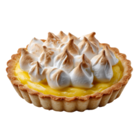 Lemon Meringue Tart against transparent background png
