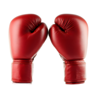 Pair of Red Boxing Gloves Ready for Action png