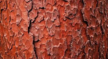 Dramatic Scaly Bark Texture with Irregular Patterns and Deep Shadows Creating Depth photo