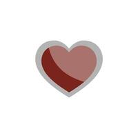 Heart symbol representing love and affection in a minimalist design suitable for various contexts vector