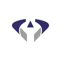 Unique geometric logo design featuring a combination of shapes and colors on a solid background representing modern branding concepts vector