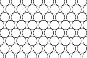 Geometric pattern of circles arranged in a grid on a white background vector