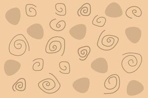 Intricate swirls and shapes on a soft beige background create a unique and modern design suitable for various artistic applications vector