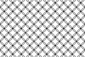 Geometric pattern with symmetrical black shapes on a white background ideal for modern design projects vector
