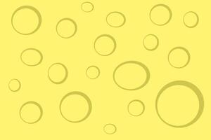 Bubbles create an abstract pattern on a vibrant yellow background showcasing simplicity and creativity in design elements vector
