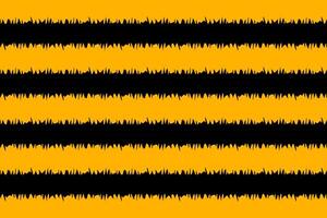 Bright yellow and black striped pattern with grass design creating a bold and lively visual effect vector
