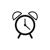 Clock displayed showing time with two bells on top, indicating it is an alarm clock for waking up or reminders during the day vector