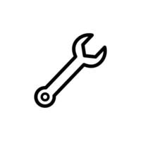 Wrench used for mechanical repairs and maintenance tasks in diverse settings including workshops and garages vector