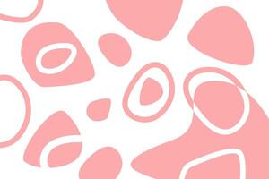 Modern abstract design featuring soft pink shapes on a white background for creative inspiration and decoration vector