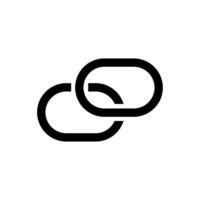 Strong connection symbol representing unity and collaboration between individuals or groups in various contexts vector