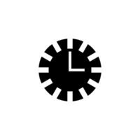Minimalist clock design featuring simple lines and geometric shape, ideal for modern decor enthusiasts vector