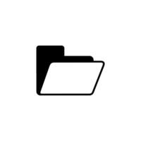 Abstract representation of a folder symbolizing organization and digital data management in modern workspaces vector