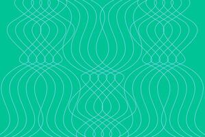 Intricate white line patterns create a dynamic abstract design on a vibrant turquoise background vector
