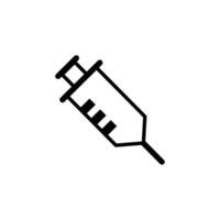 Syringe filled with liquid for medical use in healthcare setting during daylight hours vector