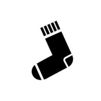 Black sock design with a simple, modern look suitable for casual or active wear in various settings vector