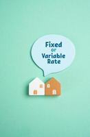 Fixed or variable mortgage rates. Monthly payments, long-term interest costs, and financial planning. Home buying, and personal finance management. Follow market trends photo