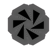 Geometric Vortex Bloom png