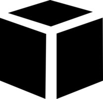 3d square view png