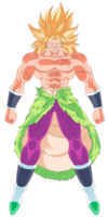 Broly super saiyan backgroundless image png