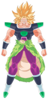 High-quality image of broly Super Saiyan without background png