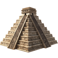 Chichen Itza Historic Step Pyramid Structure With Transparent Background png