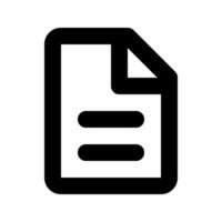Document icon. for mobile concept and web design. illustration vector
