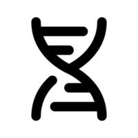Dna icon for mobile concept and web design on white background vector