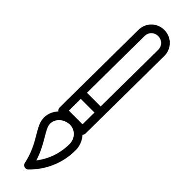 Paint Brush icon Brush sign. for mobile concept and web design. illustration on white background