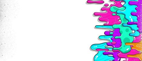 Colorful abstract slime of graffiti background in neon colors. Colorful and playful neon slime illustration vector