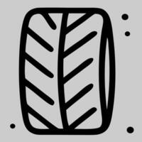 Tire tread icon showing car grip pattern used in vehicle diagnostics and automotive design vector