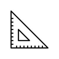 Triangle Ruler Icon vector