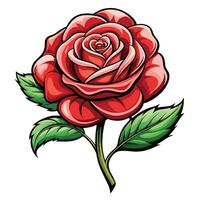 Single Rose in Serene Light vector