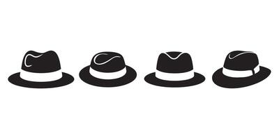A set of hats in different styles vector