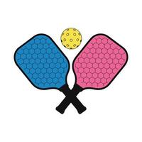 Pickleball Paddle Set Fun, Fitness, and Friendly Competition vector