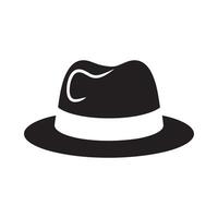 A black hat on a white background vector