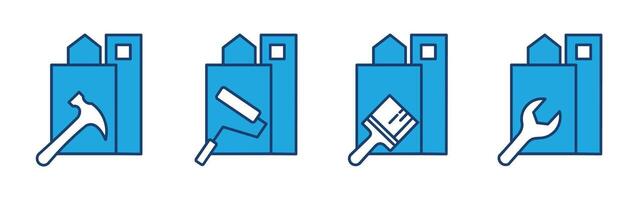 Home service icons. vector