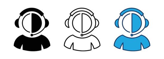 People thin line icons customer service. customer service recruiting person vector