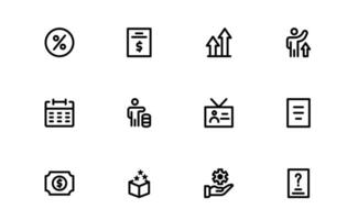 Professional ESOP Icon package - Scalable and Versatile Graphics for Equity Plans and Corporate Presentations vector