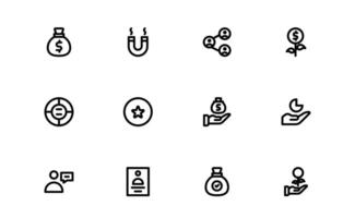 Professional ESOP Icon pack set - Scalable and Versatile Graphics for Equity Plans and Corporate Presentations vector