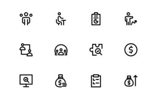 Professional ESOP Icon bundle collection - Scalable and Versatile Graphics for Equity Plans and Corporate Presentations vector