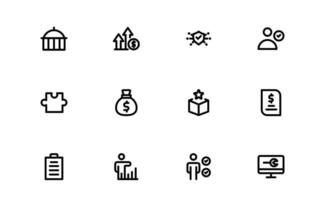 Professional ESOP Icon pack - Scalable and Versatile Graphics for Equity Plans and Corporate Presentations vector