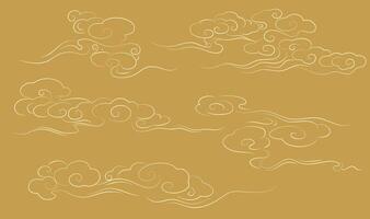 Linear moire design elements collection vector