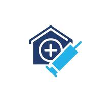 vaccine clinic icon design good for web or mobile app vector