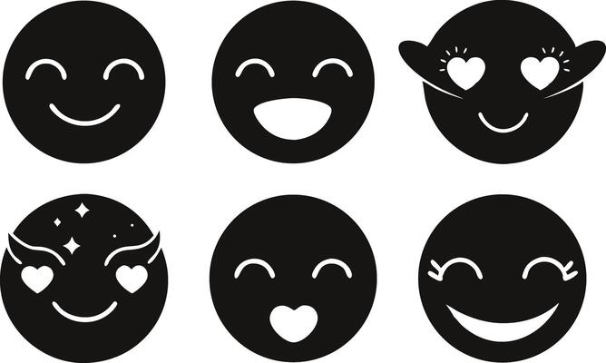 Emoji Silhouette Design for Fun Digital Projects