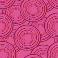 a pink background with circles and lines vector