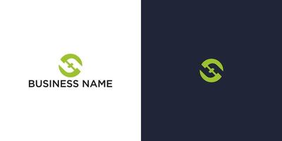 Abstract Logo Design Connected Circle and Cross Symbol for Modern Business Branding vector