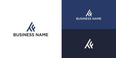 TF Initials Logo in Minimalist Style with Business Name for Corporate Identity vector