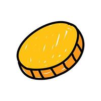 set of an Business Crayon Doodle Coin vector