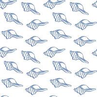 A Beautiful Seashell Pattern Design For Elegant Coastal Decor That Captivates The Eye vector