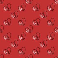 Candlestick Chart and Broken Heart Crypto Trading seamless pattern in outline style vector
